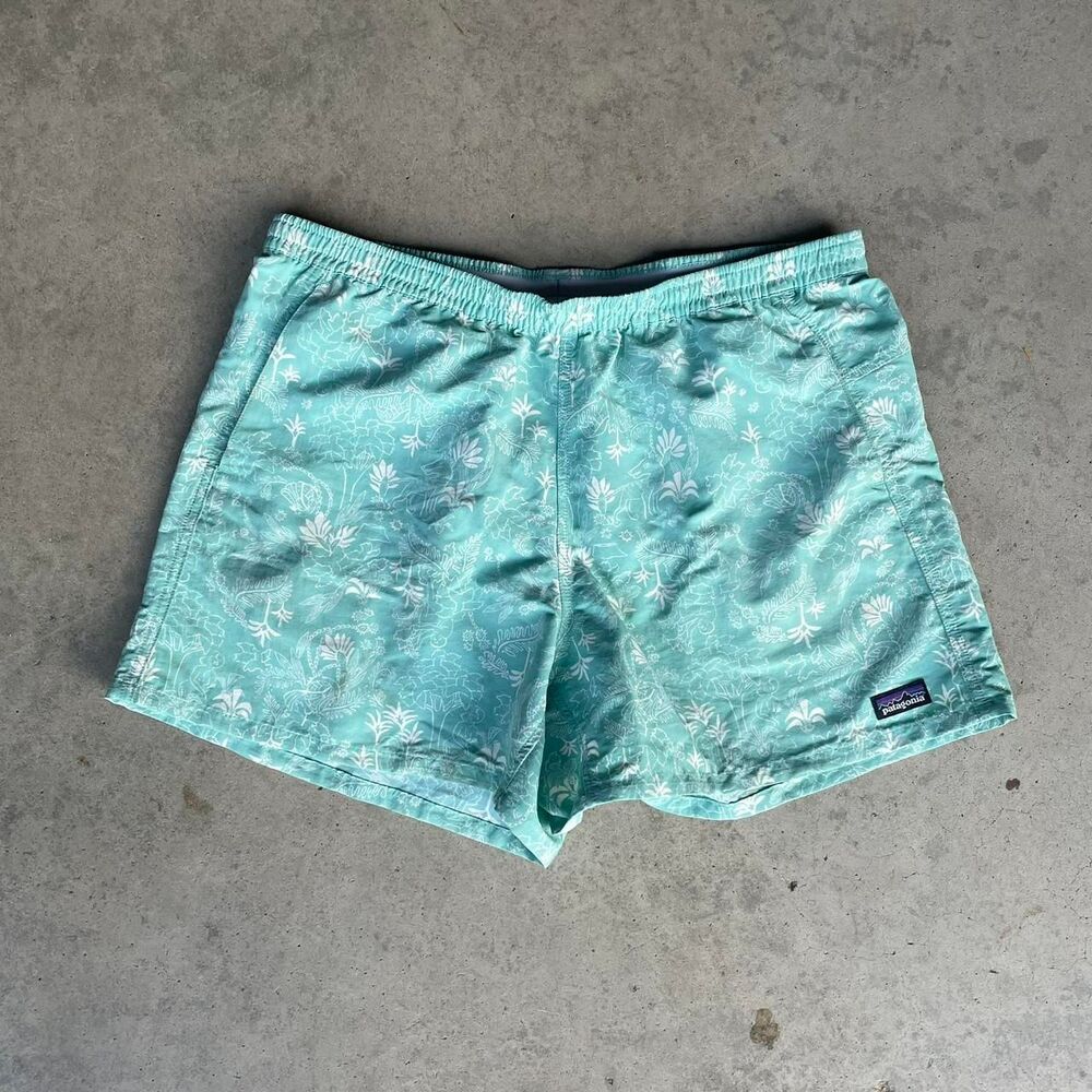 Patagonia Women's Green and Blue Shorts
